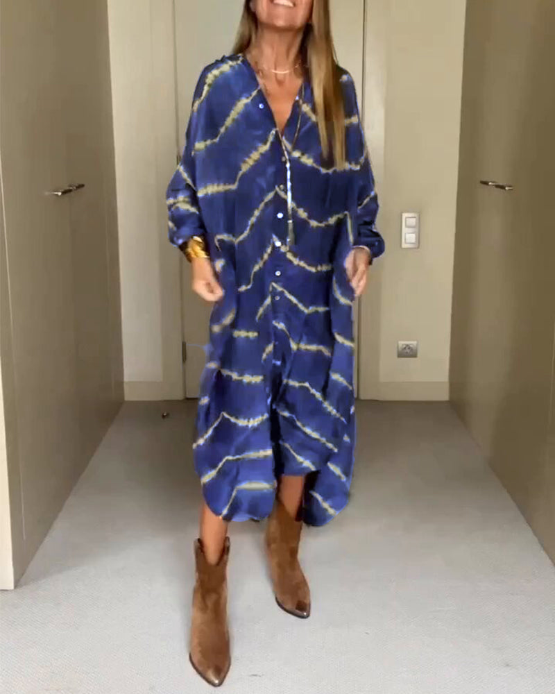 Vestido para mujeres de Manon - tela ligera y transpirable, gran corte y plano V -neck